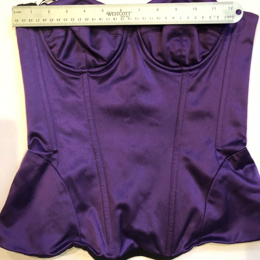 D & G dolce and gabanna bustier purple size 40 top